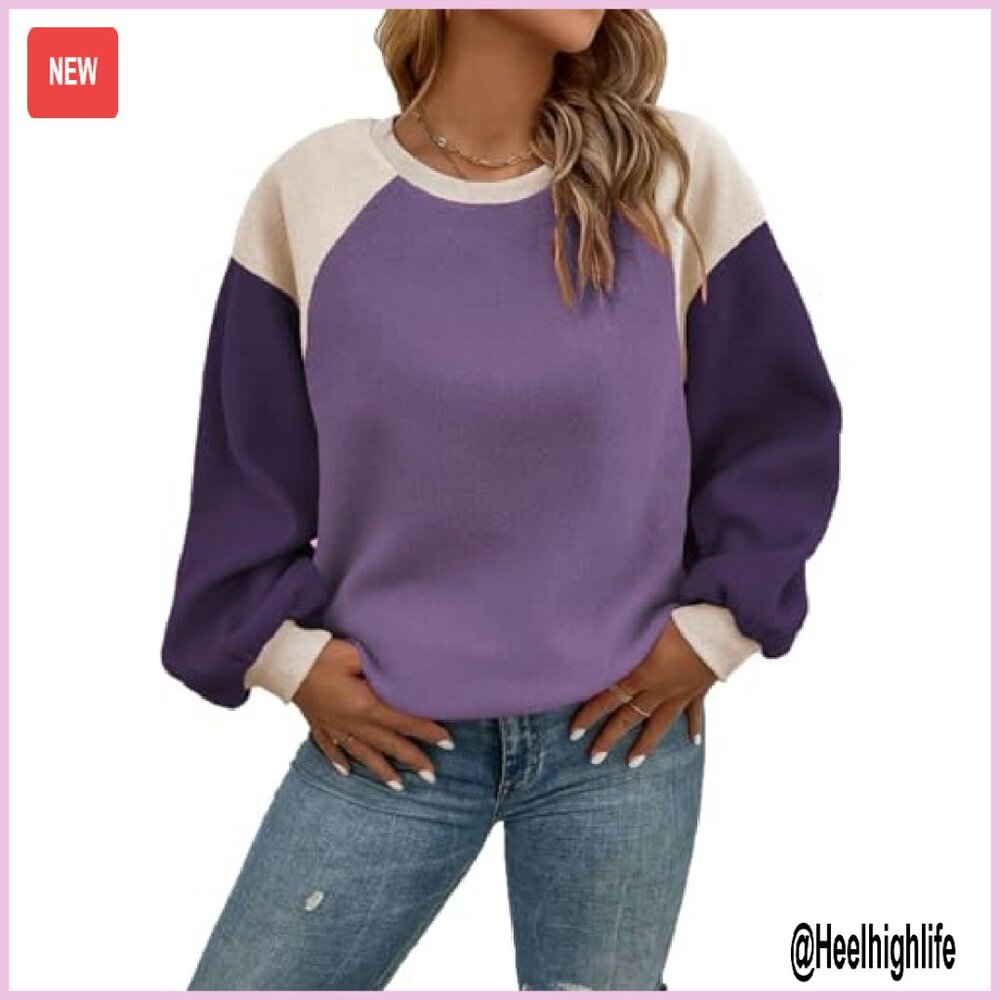 Plus Size Oversized Pullover Sweatshirt Fleece Lo… - image 2